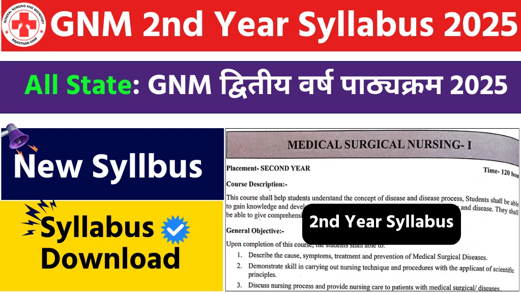 GNM 2nd Year Syllabus