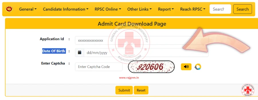 RPSC Admit Card Download 