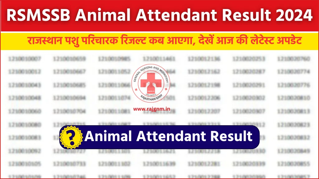 Rajasthan Pashu Paricharak Result 2024: पशु परिचारक रिजल्ट जारी करने की घोषणा, इस दिन रिजल्ट जारी